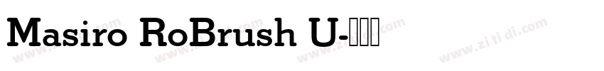 Masiro RoBrush U字体转换